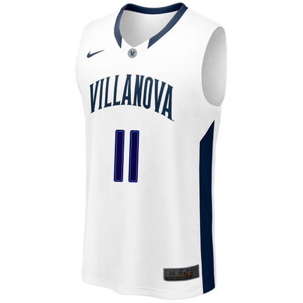 Men #11 Paul Arizin Villanova Wildcats College Basketball Jerseys Sale-White - Click Image to Close